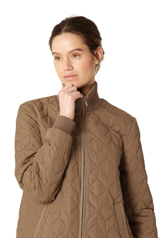 Long Padded Quilt Jacket