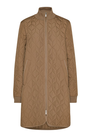 Long Padded Quilt Jacket