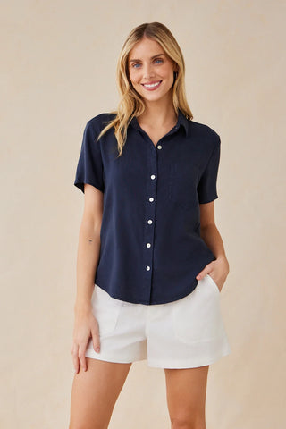 Short Sleeve Pocket Button Down