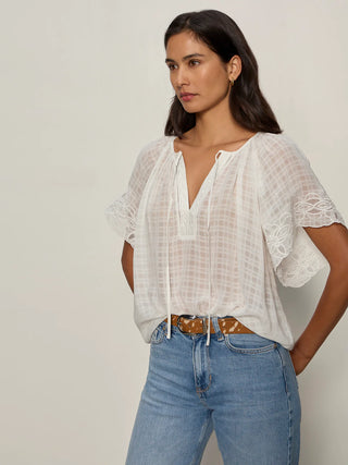 Easy Brunch Embroidered Blouse