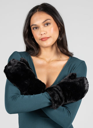 Faux Fur Mittens