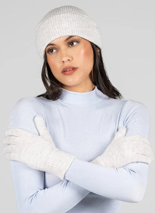 Ribbed Beanie Glove Set