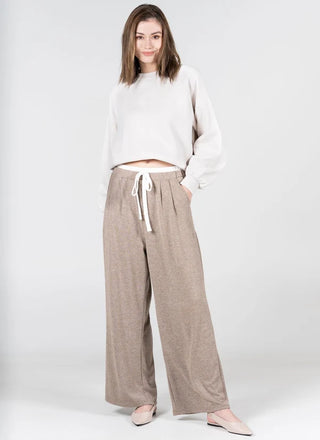 Double Waist Ultra Soft Tie Front Pant