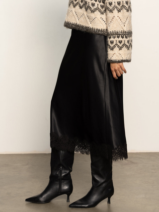 Slip Skirt With Lace