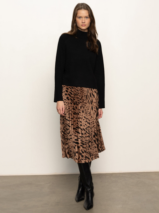 Nostalgia Pleated Midi Skirt