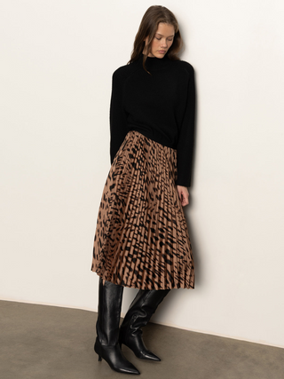 Nostalgia Pleated Midi Skirt