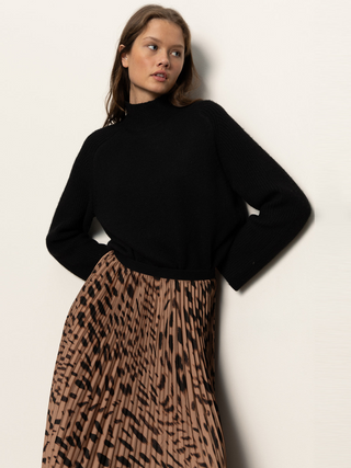 Nostalgia Pleated Midi Skirt