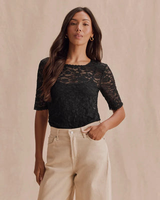 Skyler Stretch Lace Top