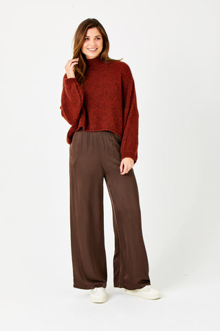 Gabi Satin Palazzo Pant