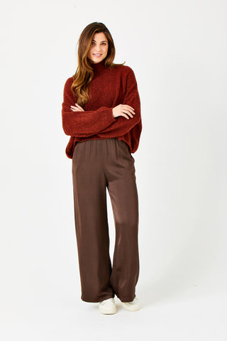 Gabi Satin Palazzo Pant