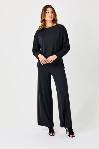 Georgia Drape Stretch Wide Pant