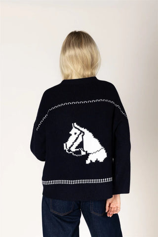 Horse Print Open Cardi