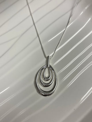Avery Silver Long Necklace
