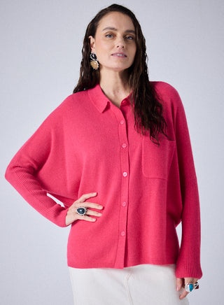 Andrea Button Up Cashmere Cardigan