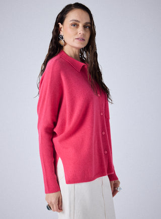 Andrea Button Up Cashmere Cardigan