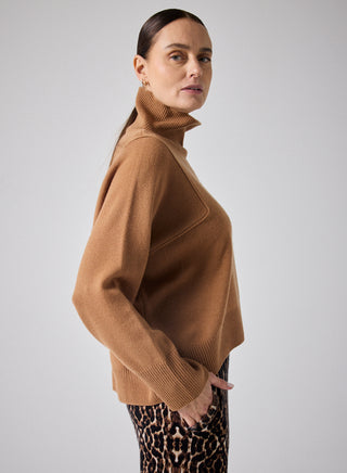 Wendy Cashmere Turtle Neck Sweater