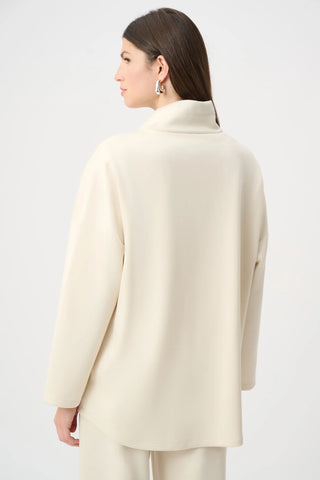 Funnel Neck Boxy Jacket