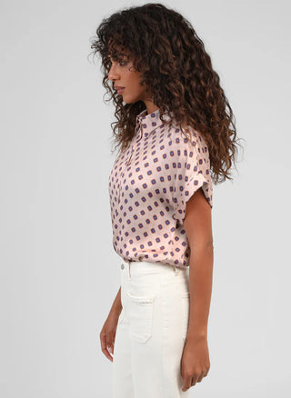 KACILIA Dot Print Blouse