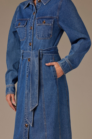 Button Down Denim Dress