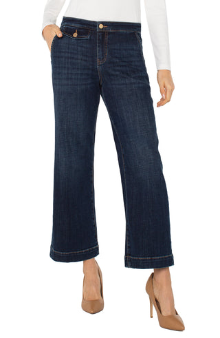 Stride Wide Leg With Trouser Details 27"