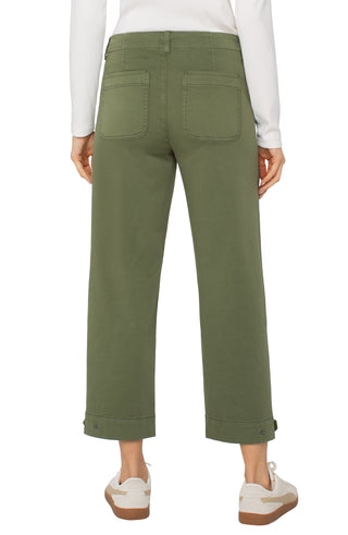 Utility Crop Cargo Pants With Tab Hem 26"