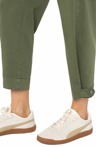 Utility Crop Cargo Pants With Tab Hem 26"