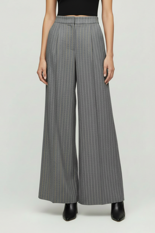 Pull On Pleated Wide Leg Pant