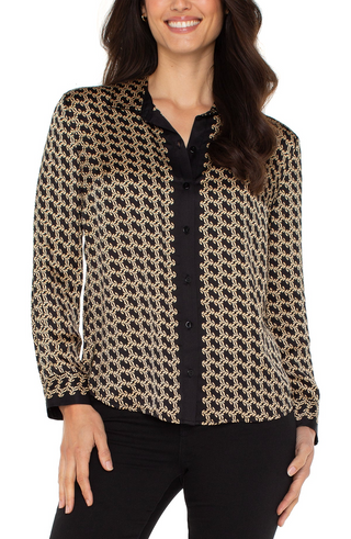 Button Front Woven Shirt