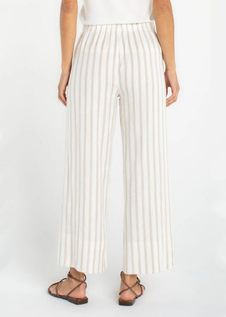 Pull-on Wide Leg Crop Trouser