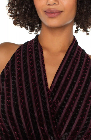 Sleeveless Crossover Knit Top