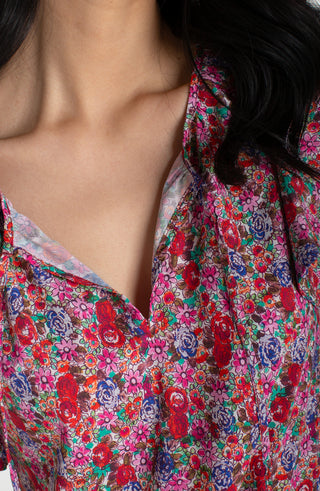 Flutter Sleeve Peplum Woven Top