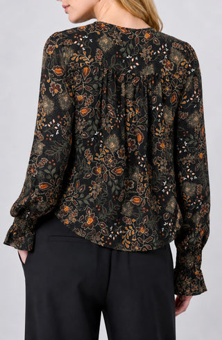 Button Front Woven Blouse