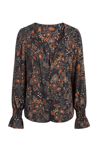 Button Front Woven Blouse