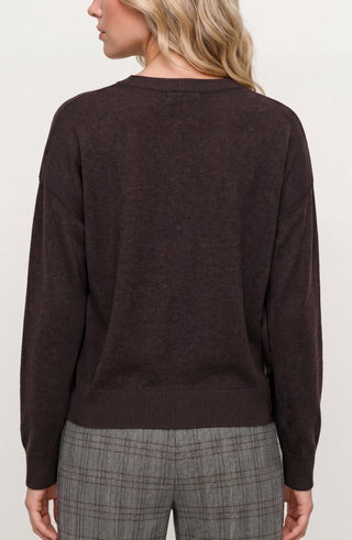 Tulip Hem Crew Neck Sweater