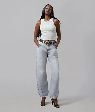 Lennox High Rise Barrel Jean