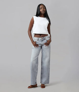 Miro Mid Rise Comfort Straight Jean