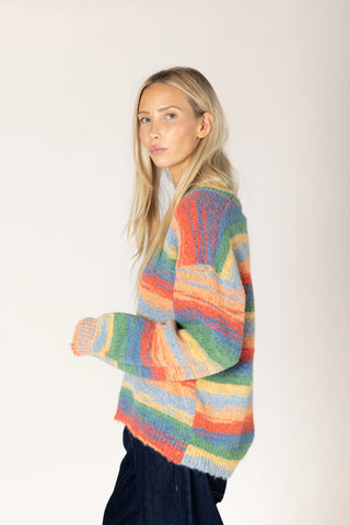 Abba Novelty Striped Sweater