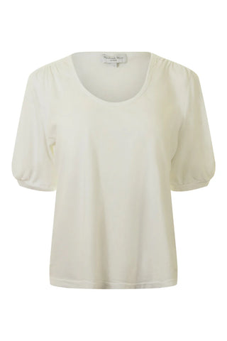 Leandra Scoop Neck Shirred Top