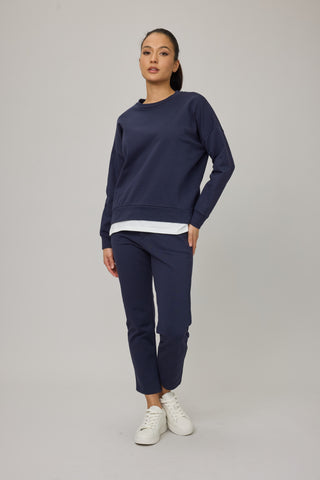 Terry Cotton Sweatshirt With Zippers