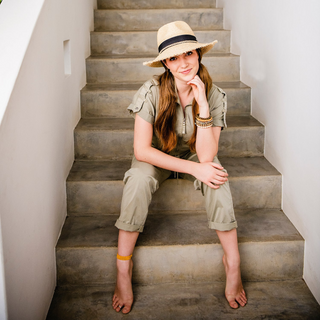 Paloma Light Fraying Brim Fedora