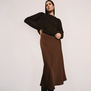 Pull On Midi Skirt
