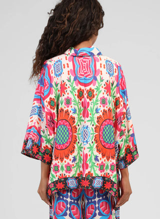 SARLENA Print Blouse