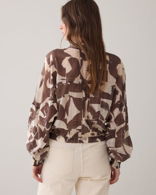 Boxy Blouse With Graphic Print