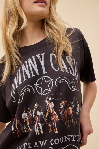Johnny Cash Outlaw Country Merch Tee