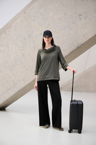 Pleated High Waisted Trousers