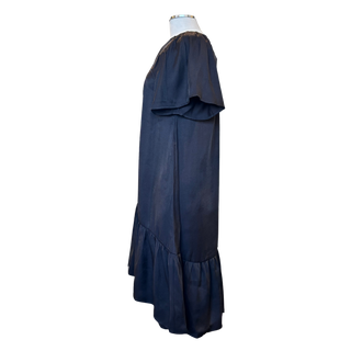 V Neck Lyocell Dress