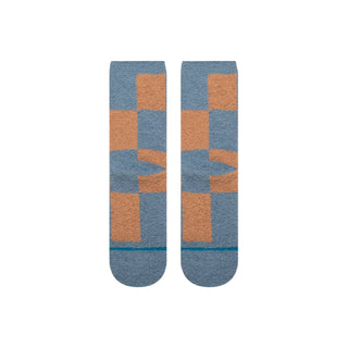 Womens Patchwork Cozy Crew Socks