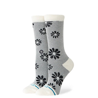 Floral Stitch Crew Socks