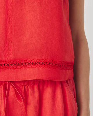 Stella Linen Trim Tank