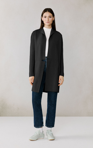 BENELA Straight-fit mid-length Sustainable Coatigan